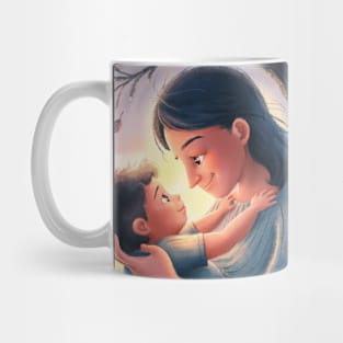 In the Arms of Love: Portraying the Sacred Bond of Mother and Child Mug